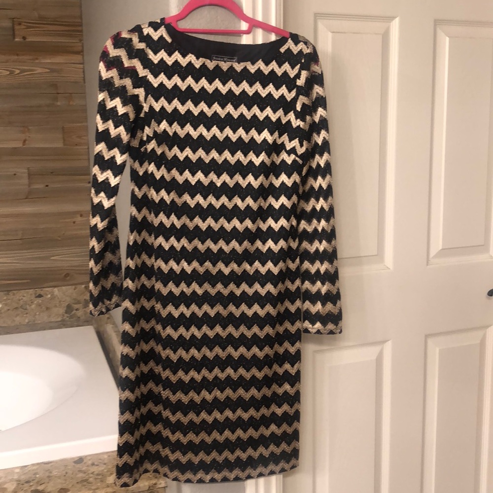 Like new black and gold dress